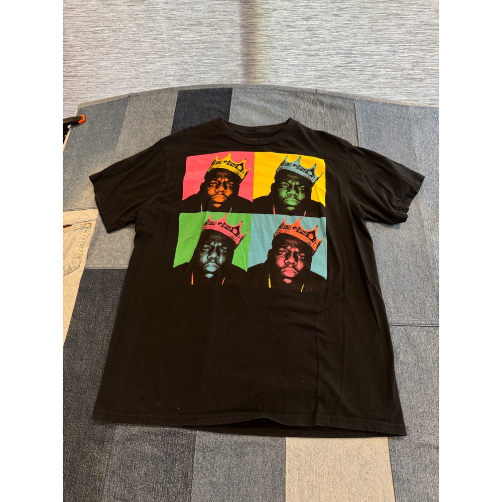 Brooklyn Mint Notorious BIG Biggie Smalls Pop Art Crown T-Shirt Black XL Hip Hop